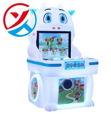 Jogos de vídeo indoor Cute Cow Single-Person Coin-Operated Arcade Button Game Machine