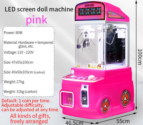 Koin yang dioperasikan Plush Toy Arcade Mini Claw Machine Arcade Game Machine Factory Direct