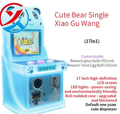 Cute Bear Tiền xu hoạt động nút máy chơi trò chơi Vũ khí giải trí Công viên giải trí