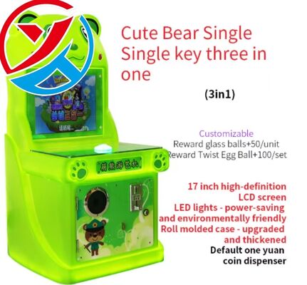 Cute Bear Kids est une machine à sous avec une machine de jeu interactive.