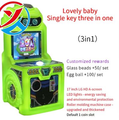 Creative Green Arcade Game Machine Essential Kids Entertainment per case e centri commerciali
