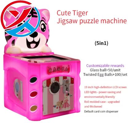 Kinder 5 in 1 Puzzle Arcade Spielmaschine Münze für Indoor Playground Amusement Center betrieben