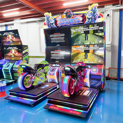Fournisseur de machine de jeu électronique de course de vélo de mouvement à pièces pour centre d'attractions