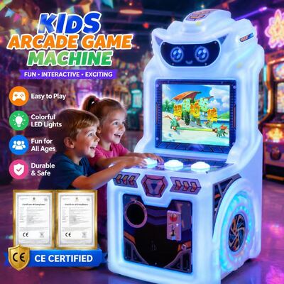 Wholesale 19 Inch Kids Arcade Machine With LED Light Cute Baby Machine For Family Entertainment