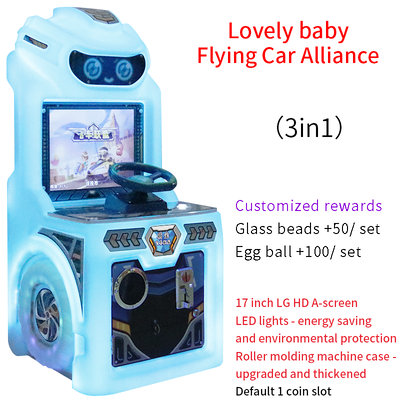 calidad Máquina Arcade Infantil para Niños, Dibujos Animados, Operada por Monedas, Máquina Arcade de Carreras fábrica