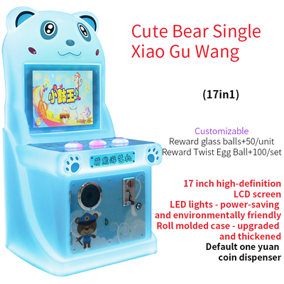 qualidade Urso Feio Botão de Moeda Máquina de Jogos Equipamento de Entretenimento Parque de diversões fábrica