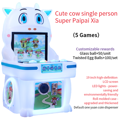 Qualità Macchina da gioco per videogiochi a gettoni per una persona con mucca carina Fabbrica